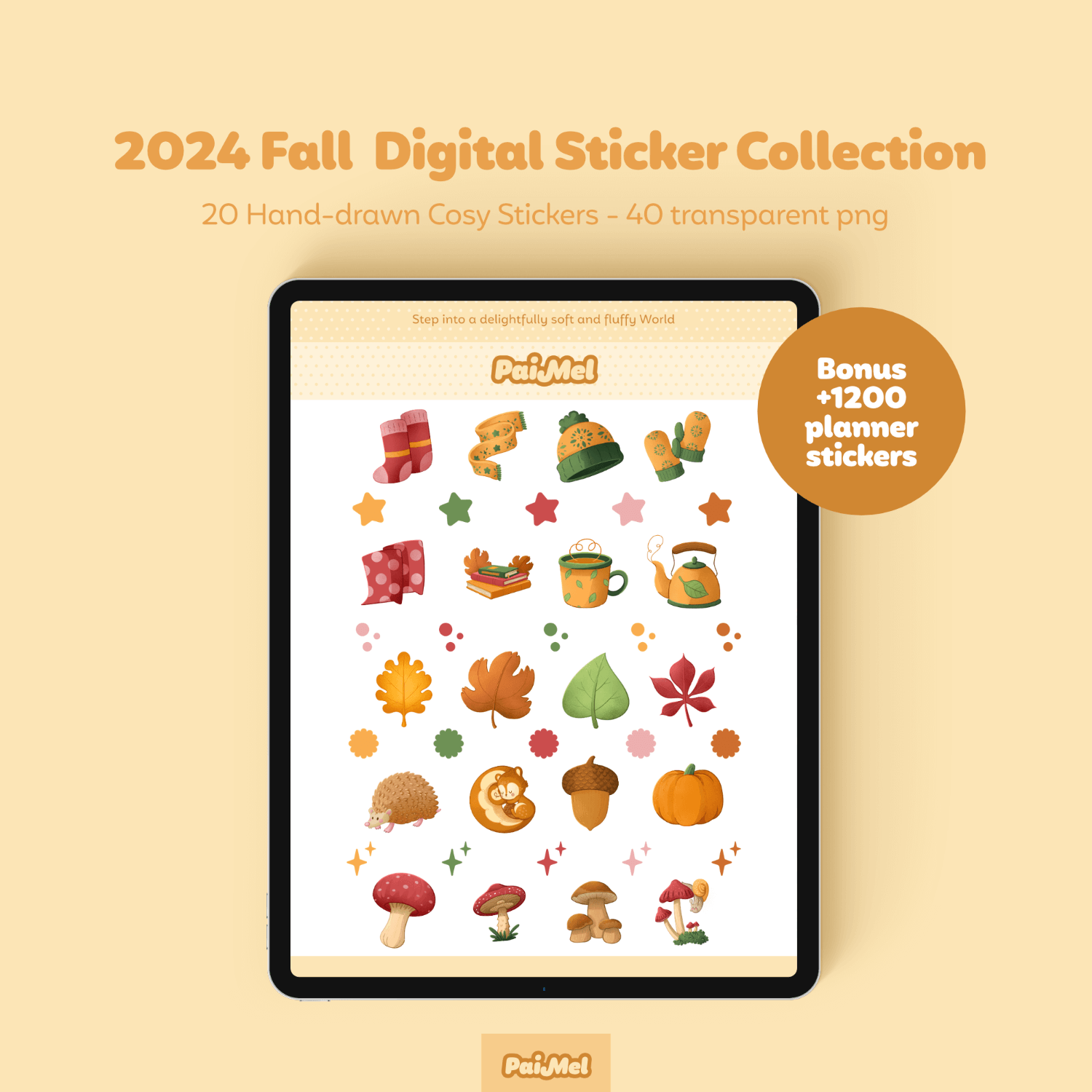 Fall Digital Sticker Collection