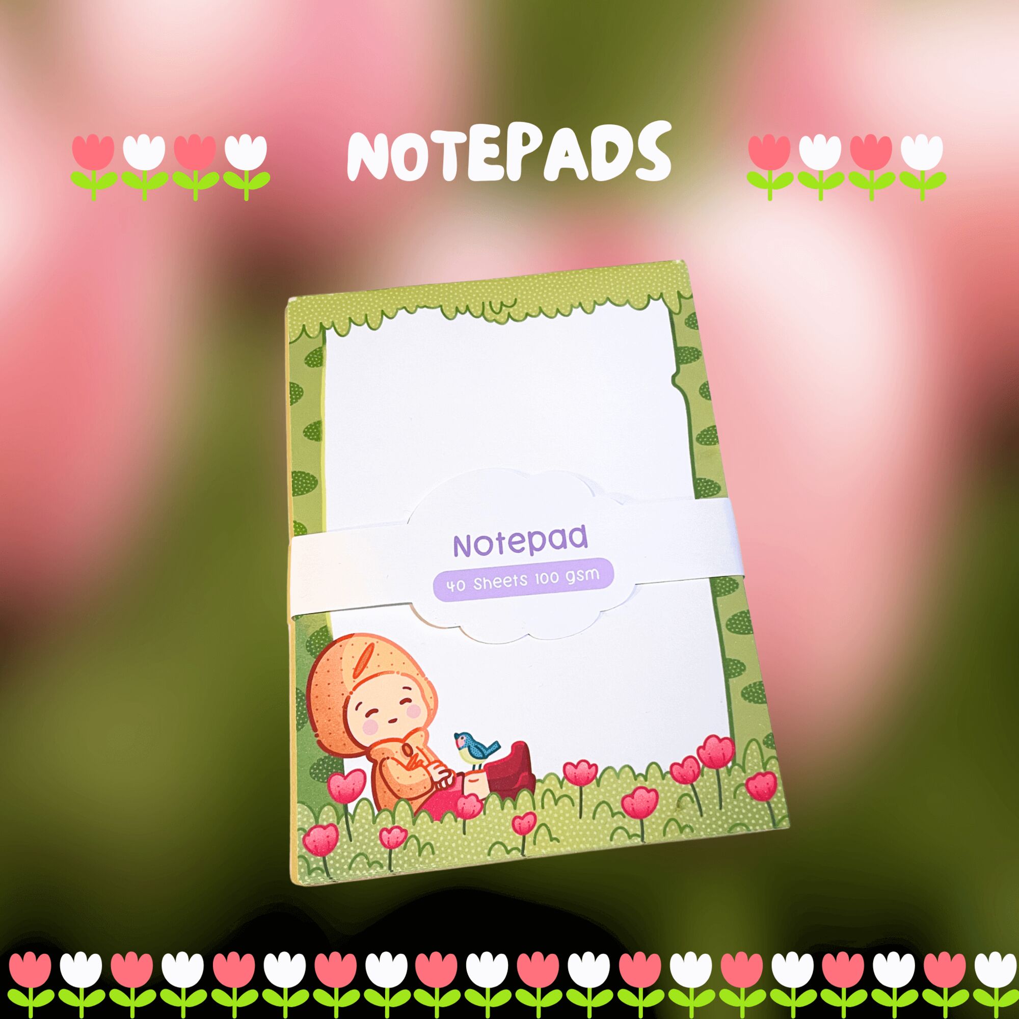 Spring themed Notepad